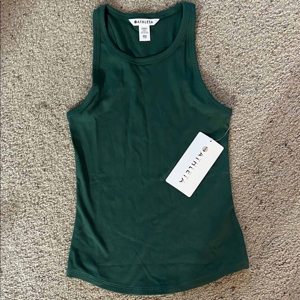 Athleta Signature Rib Tank in Green